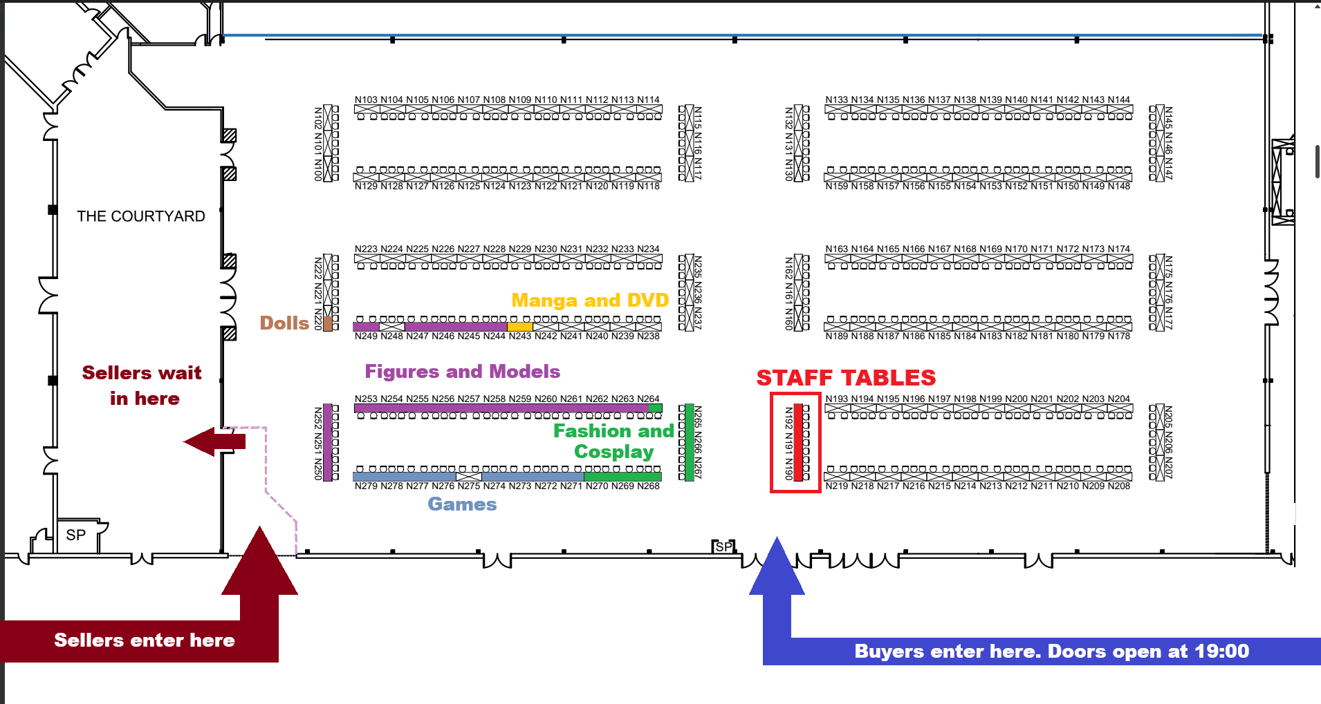 Nominoichi XVI table map